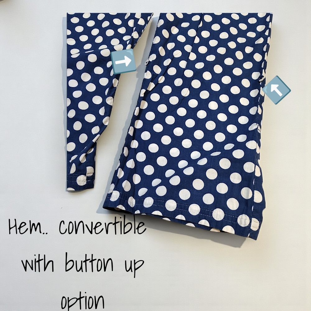 Aerie Navy Polka Dot Shorts - Picture 5 of 7